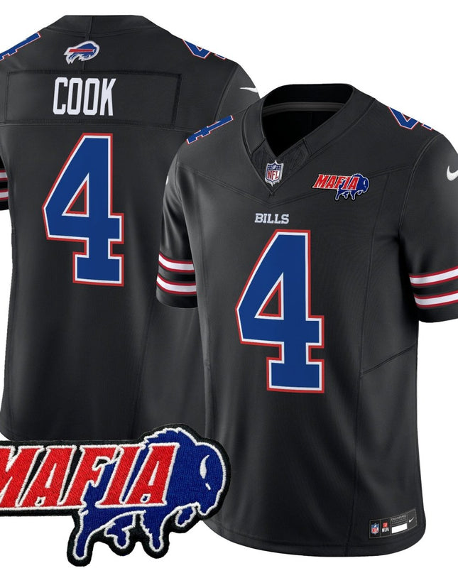Men's Buffalo Bills 2025 Bills Mafia Patch Vapor Limited Jersey - All Stitched BUF_KDZ - KINDOZY