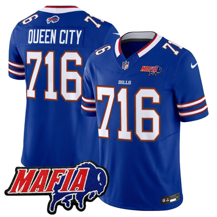 Men's Buffalo Bills 2025 Bills Mafia Patch Vapor Limited Jersey - All Stitched BUF_KDZ - KINDOZY