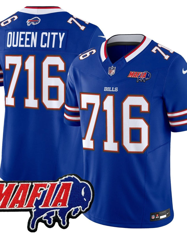 Men's Buffalo Bills 2025 Bills Mafia Patch Vapor Limited Jersey - All Stitched BUF_KDZ - KINDOZY