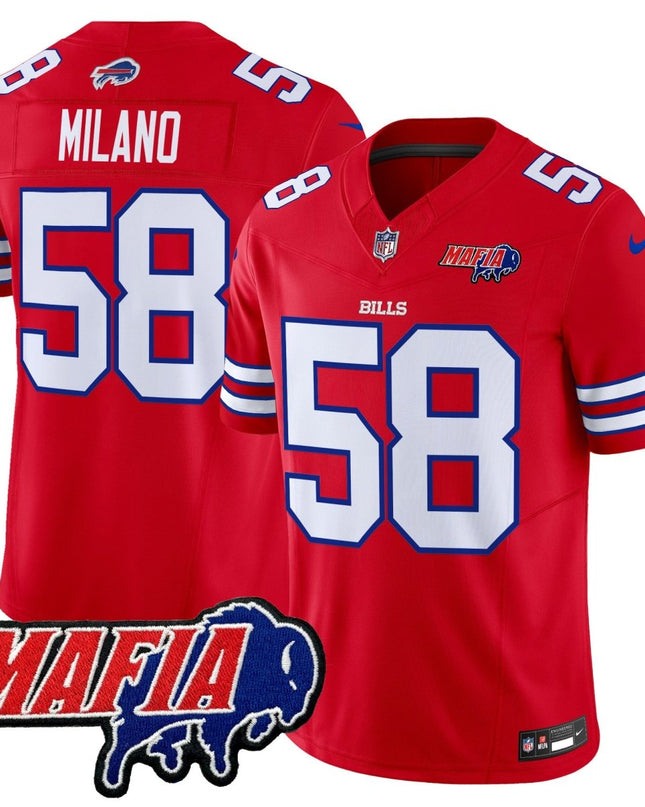 Men's Buffalo Bills 2025 Bills Mafia Patch Vapor Limited Jersey - All Stitched BUF_KDZ - KINDOZY