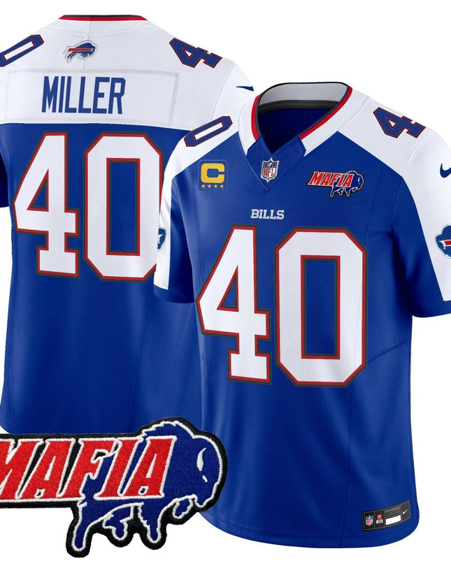 Men's Buffalo Bills 2025 Bills Mafia Patch Vapor Limited Jersey - All Stitched BUF_KDZ - KINDOZY