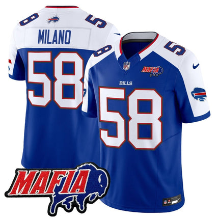 Men's Buffalo Bills 2025 Bills Mafia Patch Vapor Limited Jersey - All Stitched BUF_KDZ - KINDOZY