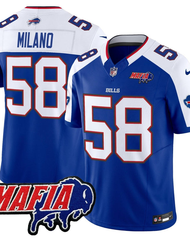 Men's Buffalo Bills 2025 Bills Mafia Patch Vapor Limited Jersey - All Stitched BUF_KDZ - KINDOZY