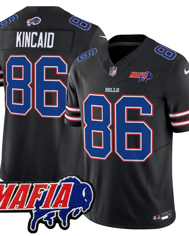 Men's Buffalo Bills 2025 Bills Mafia Patch Vapor Limited Jersey - All Stitched BUF_KDZ - KINDOZY
