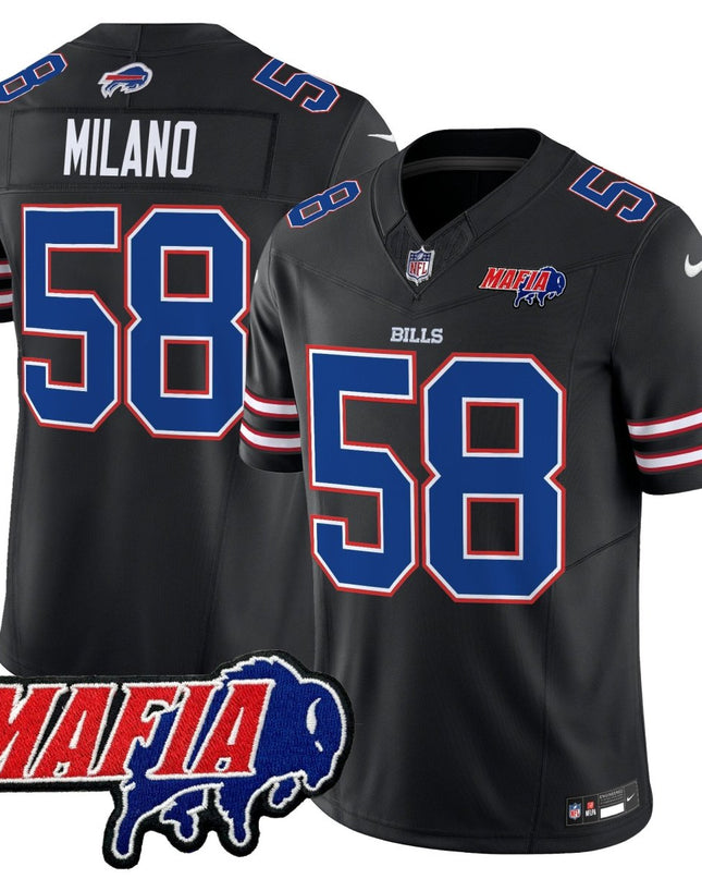 Men's Buffalo Bills 2025 Bills Mafia Patch Vapor Limited Jersey - All Stitched BUF_KDZ - KINDOZY