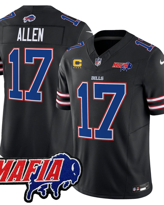 Men's Buffalo Bills 2025 Bills Mafia Patch Vapor Limited Jersey - All Stitched BUF_KDZ - KINDOZY