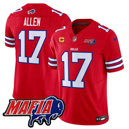Men's Buffalo Bills 2025 Bills Mafia Patch Vapor Limited Jersey - All Stitched BUF_KDZ - KINDOZY
