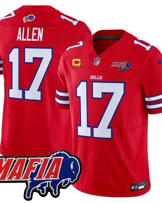 Men's Buffalo Bills 2025 Bills Mafia Patch Vapor Limited Jersey - All Stitched BUF_KDZ - KINDOZY