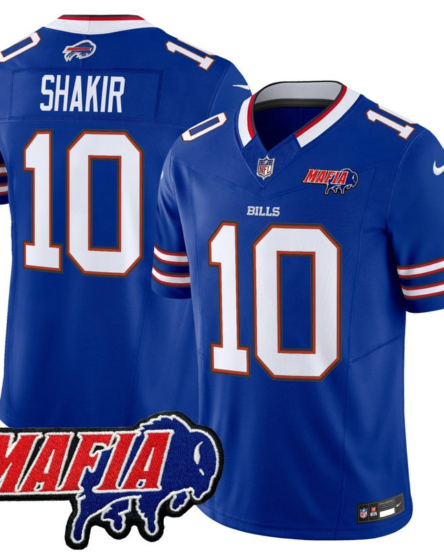 Men's Buffalo Bills 2025 Bills Mafia Patch Vapor Limited Jersey - All Stitched BUF_KDZ - KINDOZY