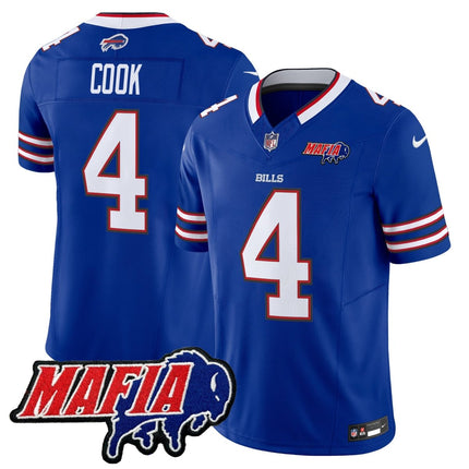Men's Buffalo Bills 2025 Bills Mafia Patch Vapor Limited Jersey - All Stitched BUF_KDZ - KINDOZY