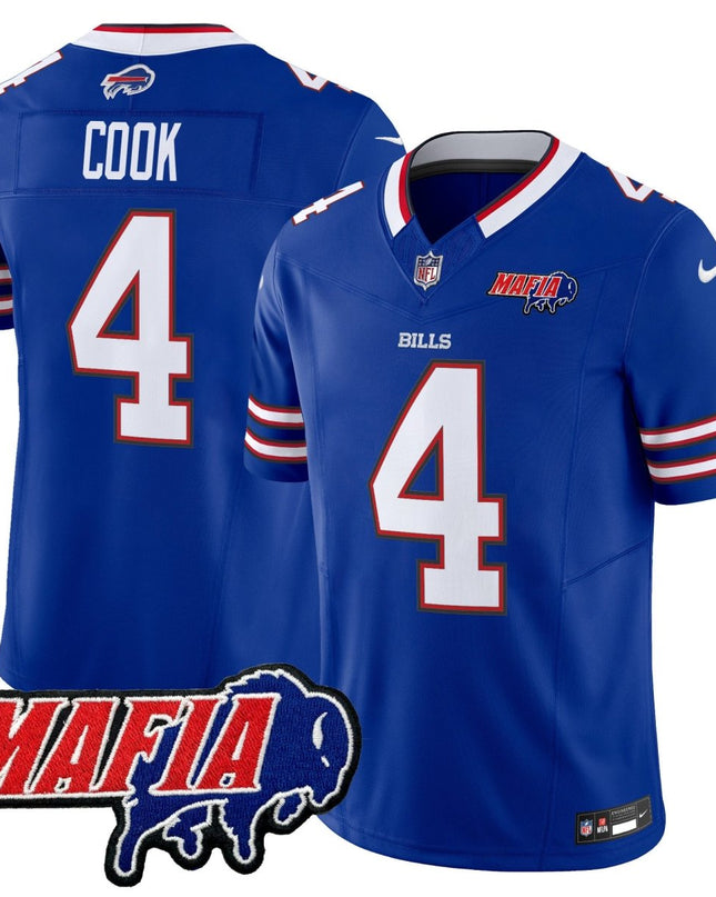 Men's Buffalo Bills 2025 Bills Mafia Patch Vapor Limited Jersey - All Stitched BUF_KDZ - KINDOZY