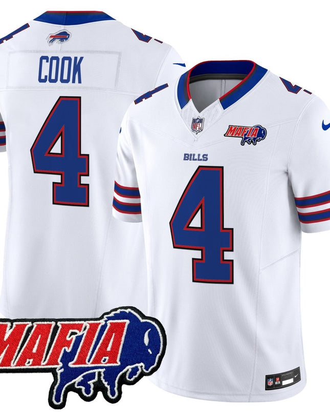 Men's Buffalo Bills 2025 Bills Mafia Patch Vapor Limited Jersey - All Stitched BUF_KDZ - KINDOZY