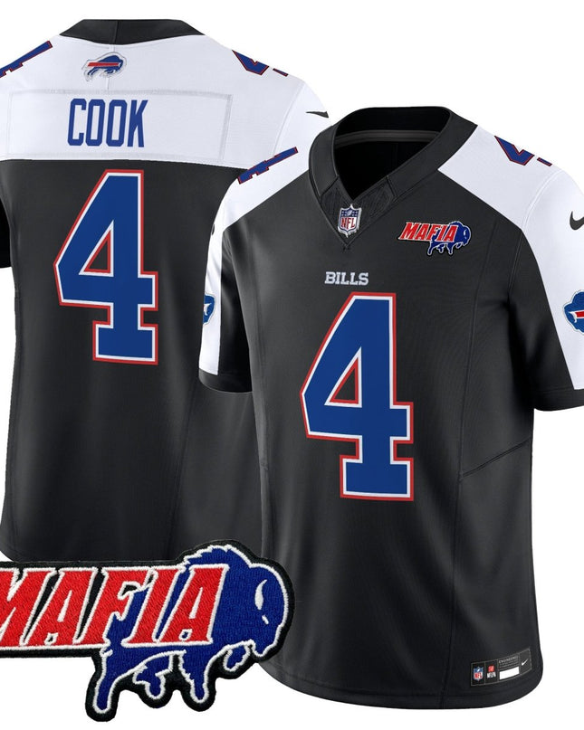 Men's Buffalo Bills 2025 Bills Mafia Patch Vapor Limited Jersey - All Stitched BUF_KDZ - KINDOZY