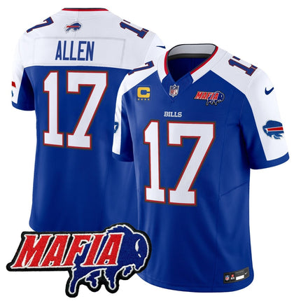 Men's Buffalo Bills 2025 Bills Mafia Patch Vapor Limited Jersey - All Stitched BUF_KDZ - KINDOZY