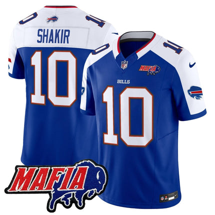 Men's Buffalo Bills 2025 Bills Mafia Patch Vapor Limited Jersey - All Stitched BUF_KDZ - KINDOZY