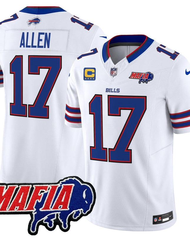 Men's Buffalo Bills 2025 Bills Mafia Patch Vapor Limited Jersey - All Stitched BUF_KDZ - KINDOZY