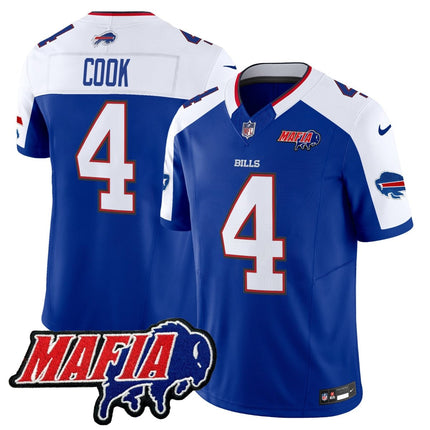 Men's Buffalo Bills 2025 Bills Mafia Patch Vapor Limited Jersey - All Stitched BUF_KDZ - KINDOZY
