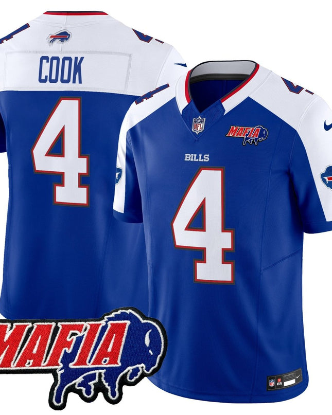 Men's Buffalo Bills 2025 Bills Mafia Patch Vapor Limited Jersey - All Stitched BUF_KDZ - KINDOZY