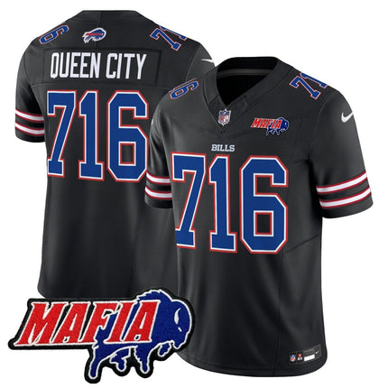 Men's Buffalo Bills 2025 Bills Mafia Patch Vapor Limited Jersey - All Stitched BUF_KDZ - KINDOZY