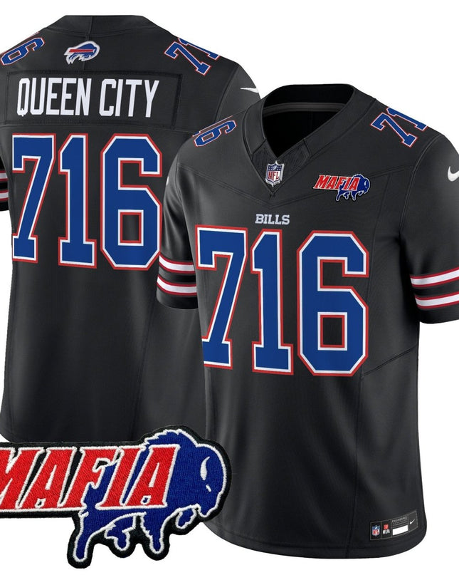 Men's Buffalo Bills 2025 Bills Mafia Patch Vapor Limited Jersey - All Stitched BUF_KDZ - KINDOZY
