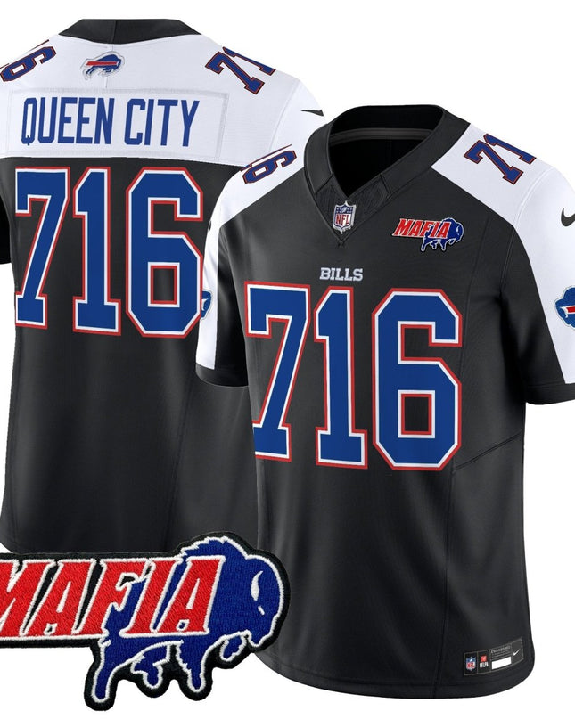 Men's Buffalo Bills 2025 Bills Mafia Patch Vapor Limited Jersey - All Stitched BUF_KDZ - KINDOZY