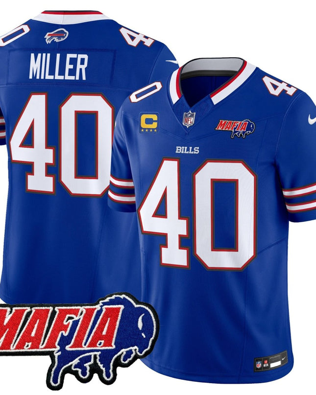 Men's Buffalo Bills 2025 Bills Mafia Patch Vapor Limited Jersey - All Stitched BUF_KDZ - KINDOZY
