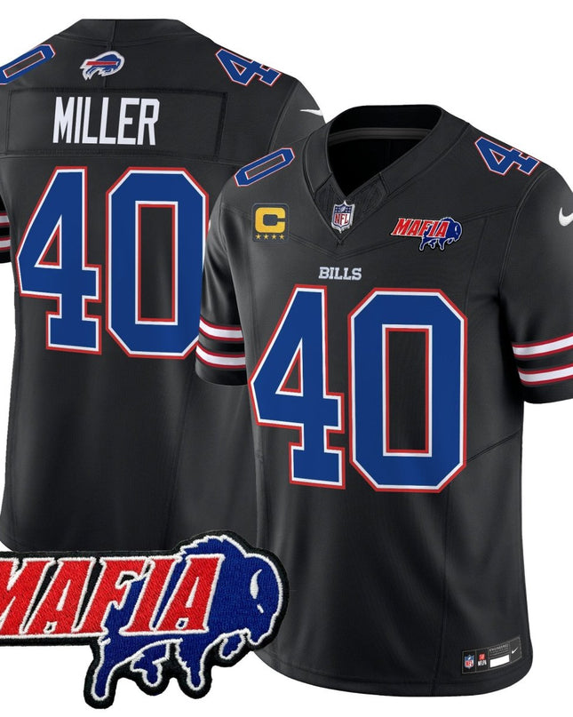 Men's Buffalo Bills 2025 Bills Mafia Patch Vapor Limited Jersey - All Stitched BUF_KDZ - KINDOZY