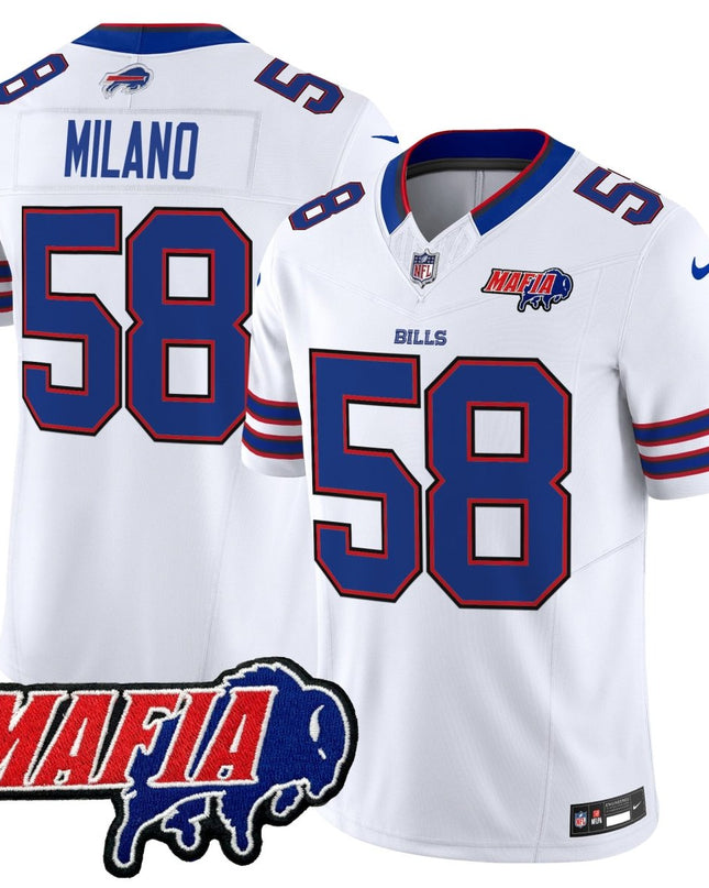 Men's Buffalo Bills 2025 Bills Mafia Patch Vapor Limited Jersey - All Stitched BUF_KDZ - KINDOZY