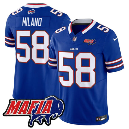 Men's Buffalo Bills 2025 Bills Mafia Patch Vapor Limited Jersey - All Stitched BUF_KDZ - KINDOZY