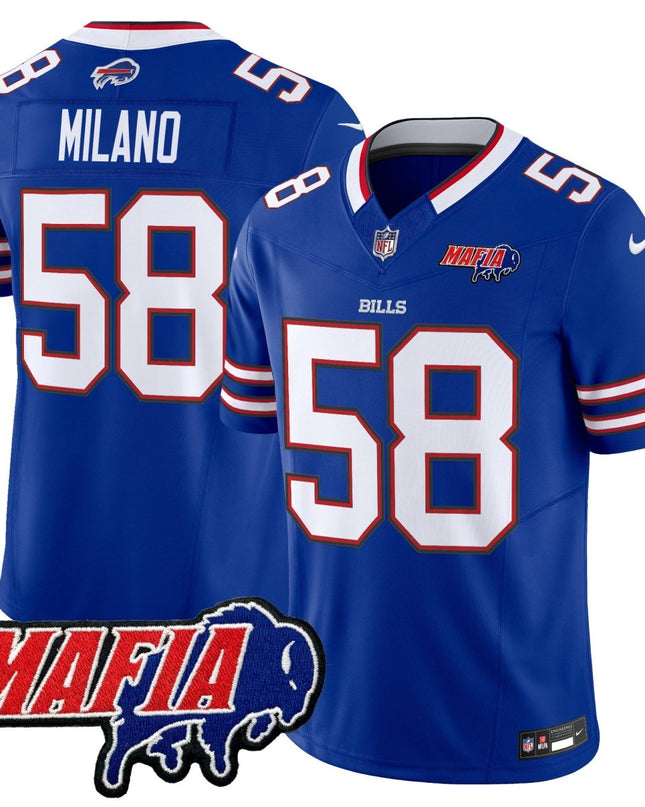 Men's Buffalo Bills 2025 Bills Mafia Patch Vapor Limited Jersey - All Stitched BUF_KDZ - KINDOZY