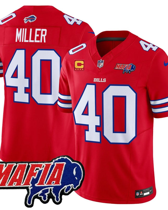 Men's Buffalo Bills 2025 Bills Mafia Patch Vapor Limited Jersey - All Stitched BUF_KDZ - KINDOZY