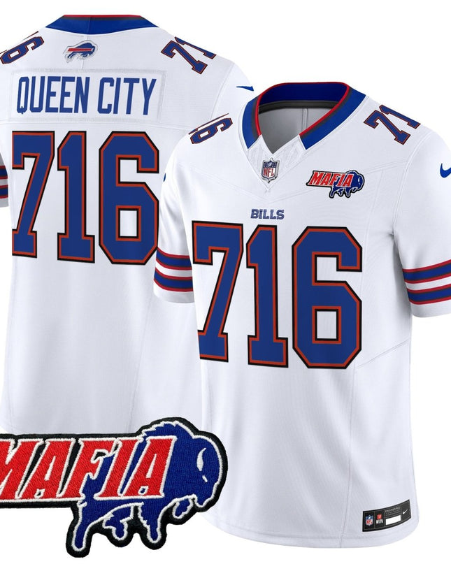 Men's Buffalo Bills 2025 Bills Mafia Patch Vapor Limited Jersey - All Stitched BUF_KDZ - KINDOZY