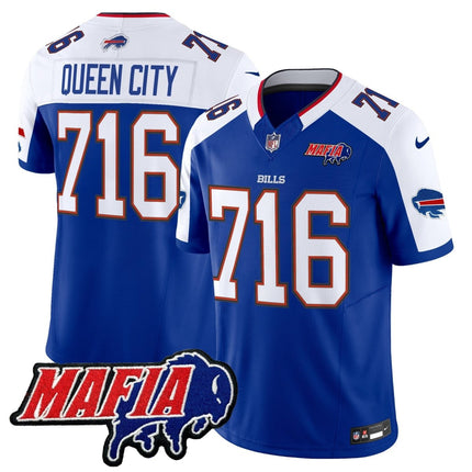 Men's Buffalo Bills 2025 Bills Mafia Patch Vapor Limited Jersey - All Stitched BUF_KDZ - KINDOZY