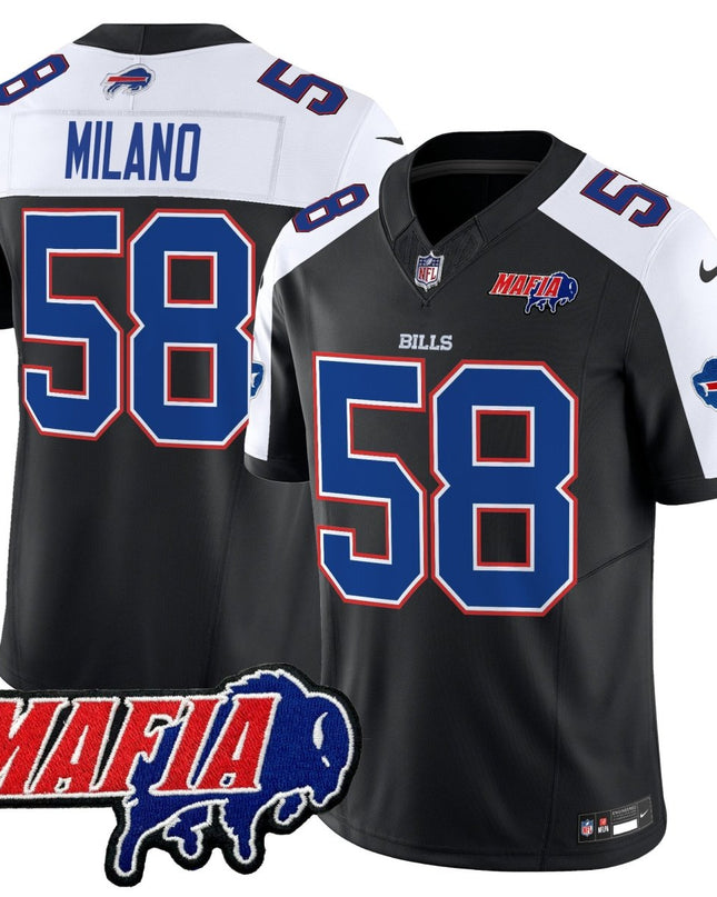 Men's Buffalo Bills 2025 Bills Mafia Patch Vapor Limited Jersey - All Stitched BUF_KDZ - KINDOZY