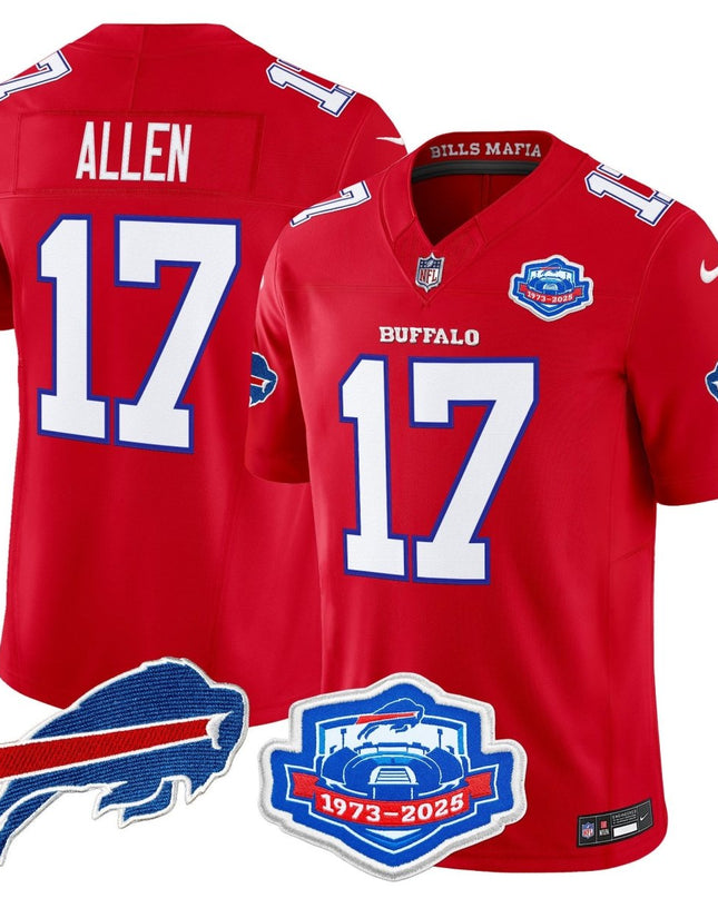 Men's Buffalo Bills 2025 "Rivalries" Vapor Limited Jersey - Farewell Season Patch - All Stitched BUF_KDZ - KINDOZY
