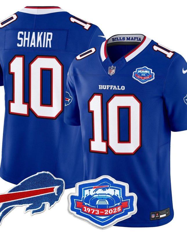 Men's Buffalo Bills 2025 "Rivalries" Vapor Limited Jersey - Farewell Season Patch - All Stitched BUF_KDZ - KINDOZY