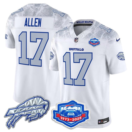 Men's Buffalo Bills 2025 "Rivalries" Vapor Limited Jersey - Farewell Season Patch - All Stitched BUF_KDZ - KINDOZY