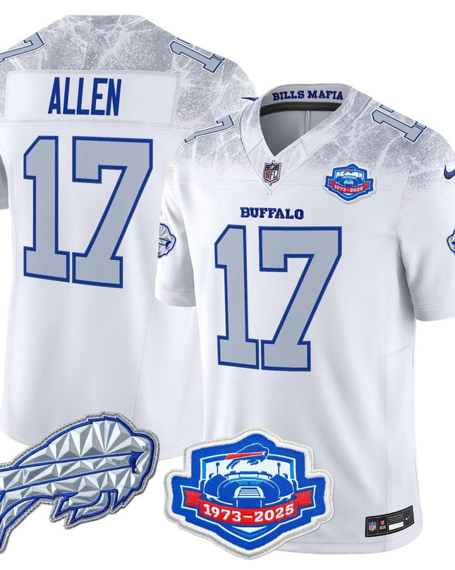 Men's Buffalo Bills 2025 "Rivalries" Vapor Limited Jersey - Farewell Season Patch - All Stitched BUF_KDZ - KINDOZY