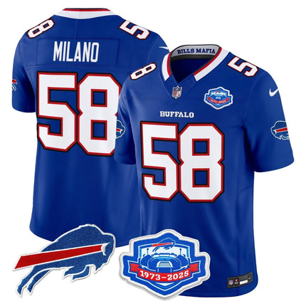 Men's Buffalo Bills 2025 "Rivalries" Vapor Limited Jersey - Farewell Season Patch - All Stitched BUF_KDZ - KINDOZY