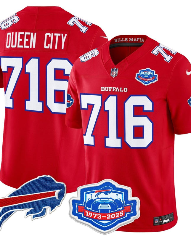 Men's Buffalo Bills 2025 "Rivalries" Vapor Limited Jersey - Farewell Season Patch - All Stitched BUF_KDZ - KINDOZY