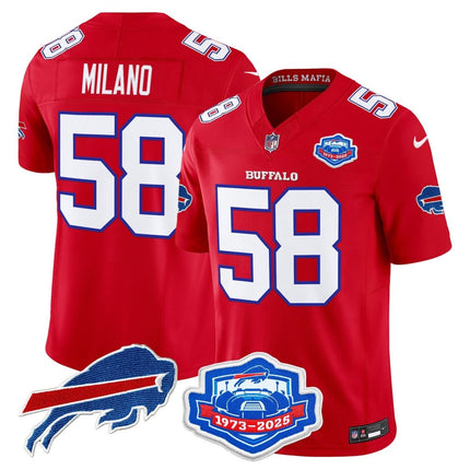 Men's Buffalo Bills 2025 "Rivalries" Vapor Limited Jersey - Farewell Season Patch - All Stitched BUF_KDZ - KINDOZY