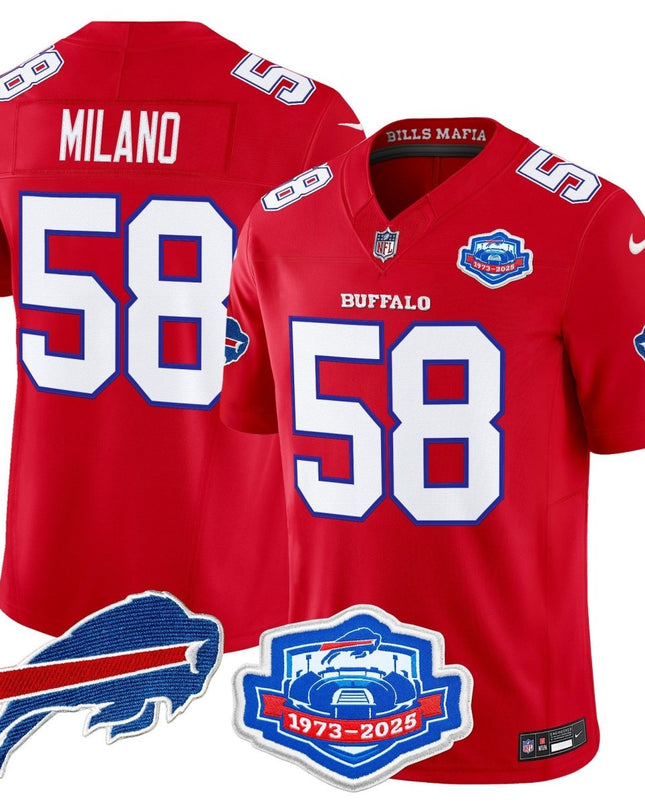 Men's Buffalo Bills 2025 "Rivalries" Vapor Limited Jersey - Farewell Season Patch - All Stitched BUF_KDZ - KINDOZY