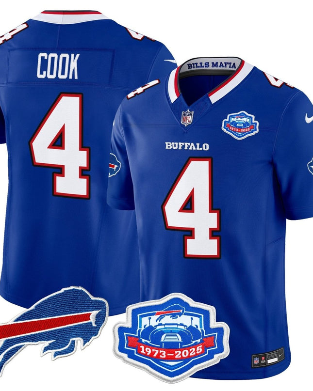 Men's Buffalo Bills 2025 "Rivalries" Vapor Limited Jersey - Farewell Season Patch - All Stitched BUF_KDZ - KINDOZY