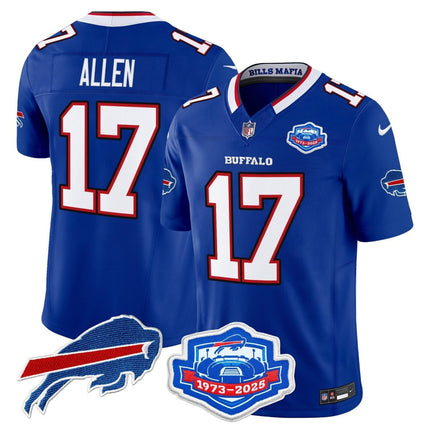 Men's Buffalo Bills 2025 "Rivalries" Vapor Limited Jersey - Farewell Season Patch - All Stitched BUF_KDZ - KINDOZY