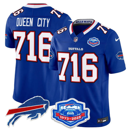 Men's Buffalo Bills 2025 "Rivalries" Vapor Limited Jersey - Farewell Season Patch - All Stitched BUF_KDZ - KINDOZY