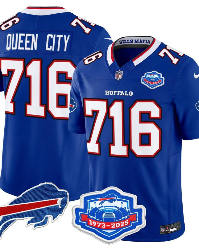 Men's Buffalo Bills 2025 "Rivalries" Vapor Limited Jersey - Farewell Season Patch - All Stitched BUF_KDZ - KINDOZY