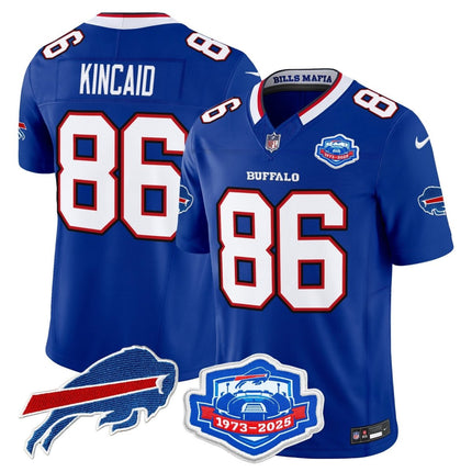 Men's Buffalo Bills 2025 "Rivalries" Vapor Limited Jersey - Farewell Season Patch - All Stitched BUF_KDZ - KINDOZY