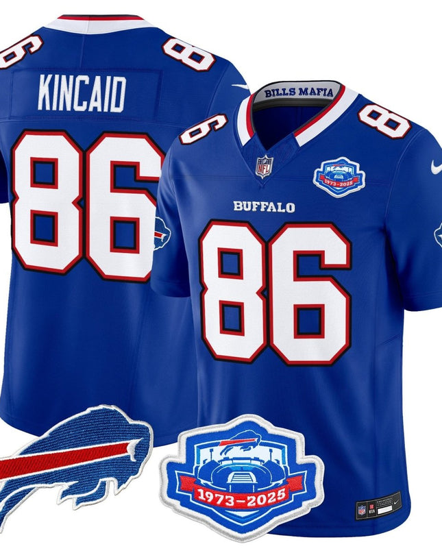 Men's Buffalo Bills 2025 "Rivalries" Vapor Limited Jersey - Farewell Season Patch - All Stitched BUF_KDZ - KINDOZY