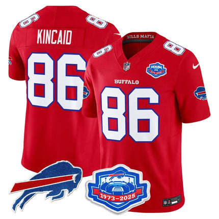Men's Buffalo Bills 2025 "Rivalries" Vapor Limited Jersey - Farewell Season Patch - All Stitched BUF_KDZ - KINDOZY