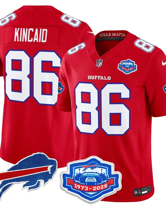 Men's Buffalo Bills 2025 "Rivalries" Vapor Limited Jersey - Farewell Season Patch - All Stitched BUF_KDZ - KINDOZY